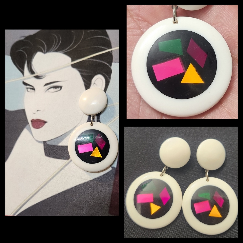 VTG Funky Retro Earrings